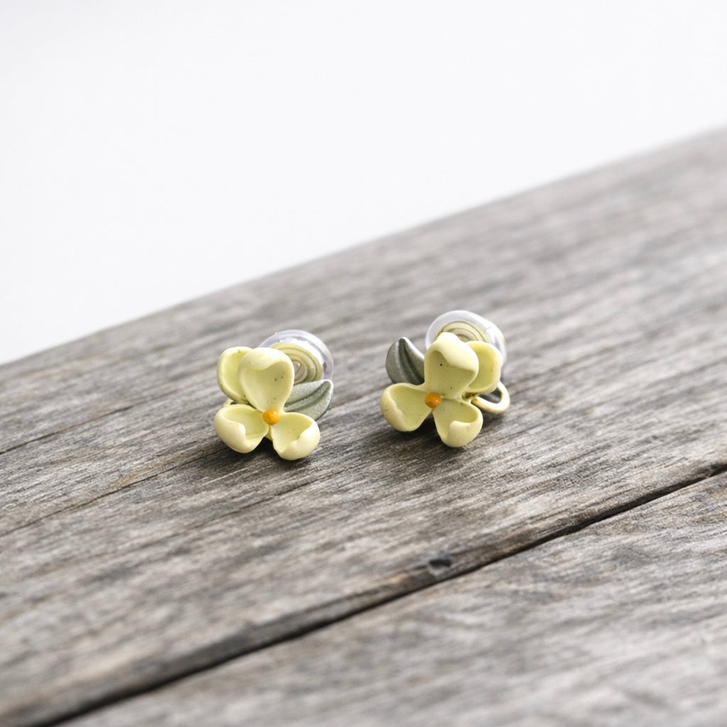 Butter Daisy Clip-On Earrings