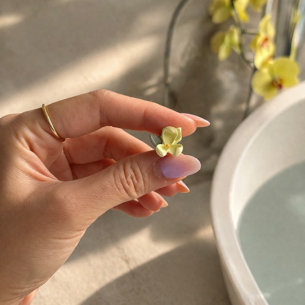 Butter Daisy Clip-On Earrings