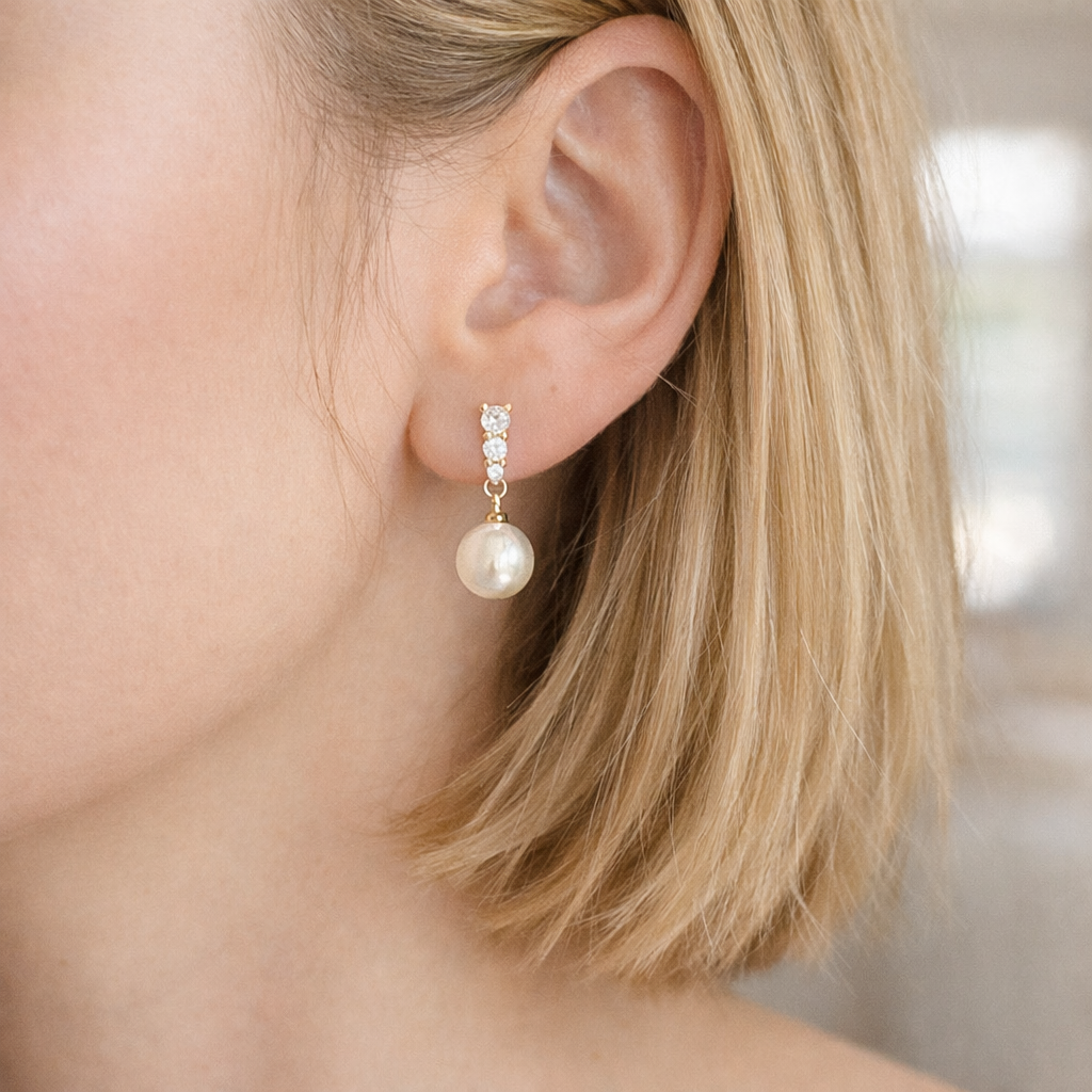 Soft Pearl Drop Clip-On Earrings